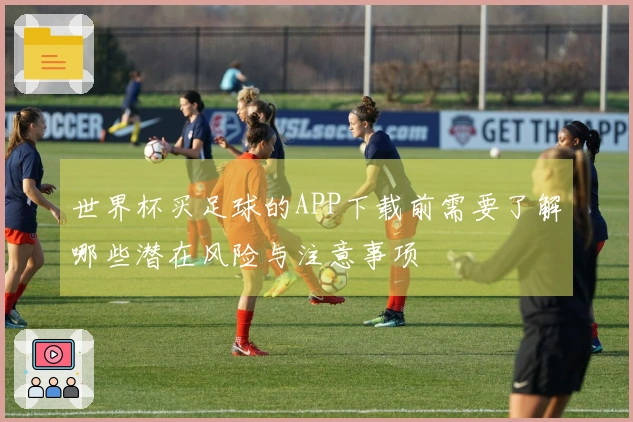 世界杯买足球的APP下载前需要了解哪些潜在风险与注意事项